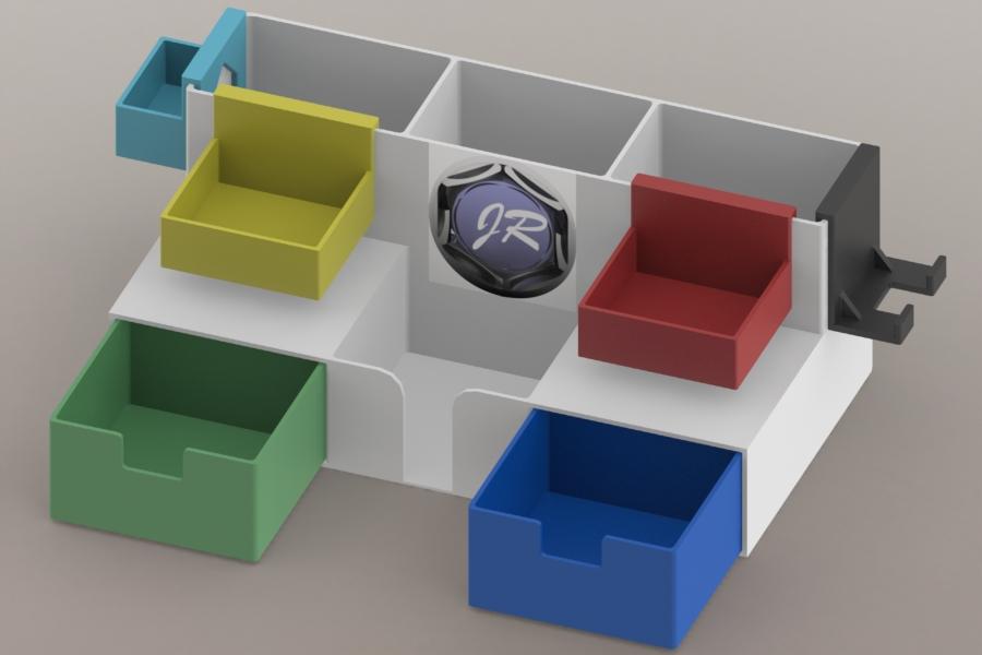 Desk Organizer II - STL Files 3d model