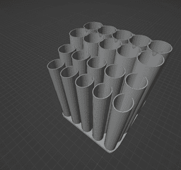Multi-Diameter Brush Holder 3d model