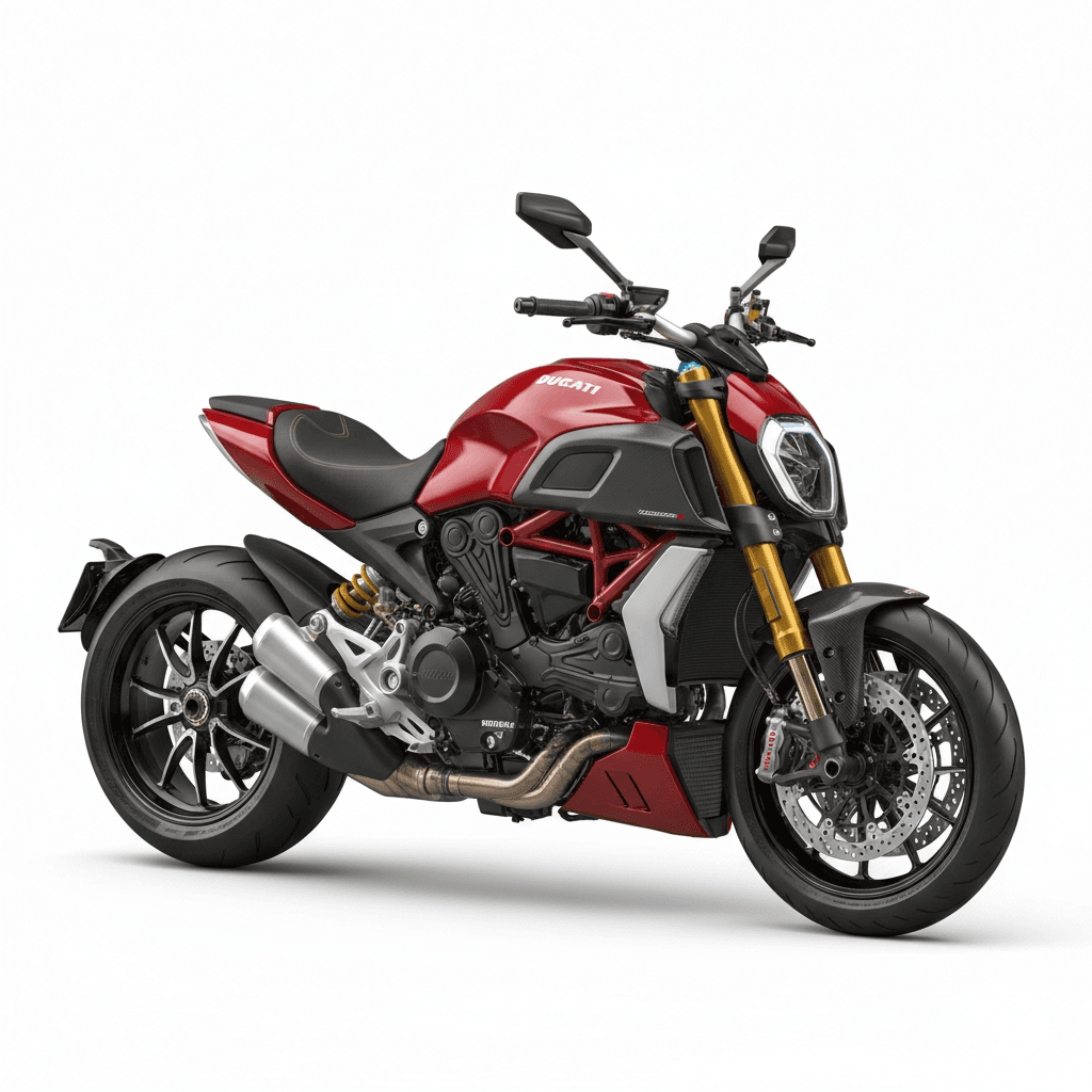 Motorcycle : Ducati DiavelV4 Power Cruiser Motorcycle 3d model