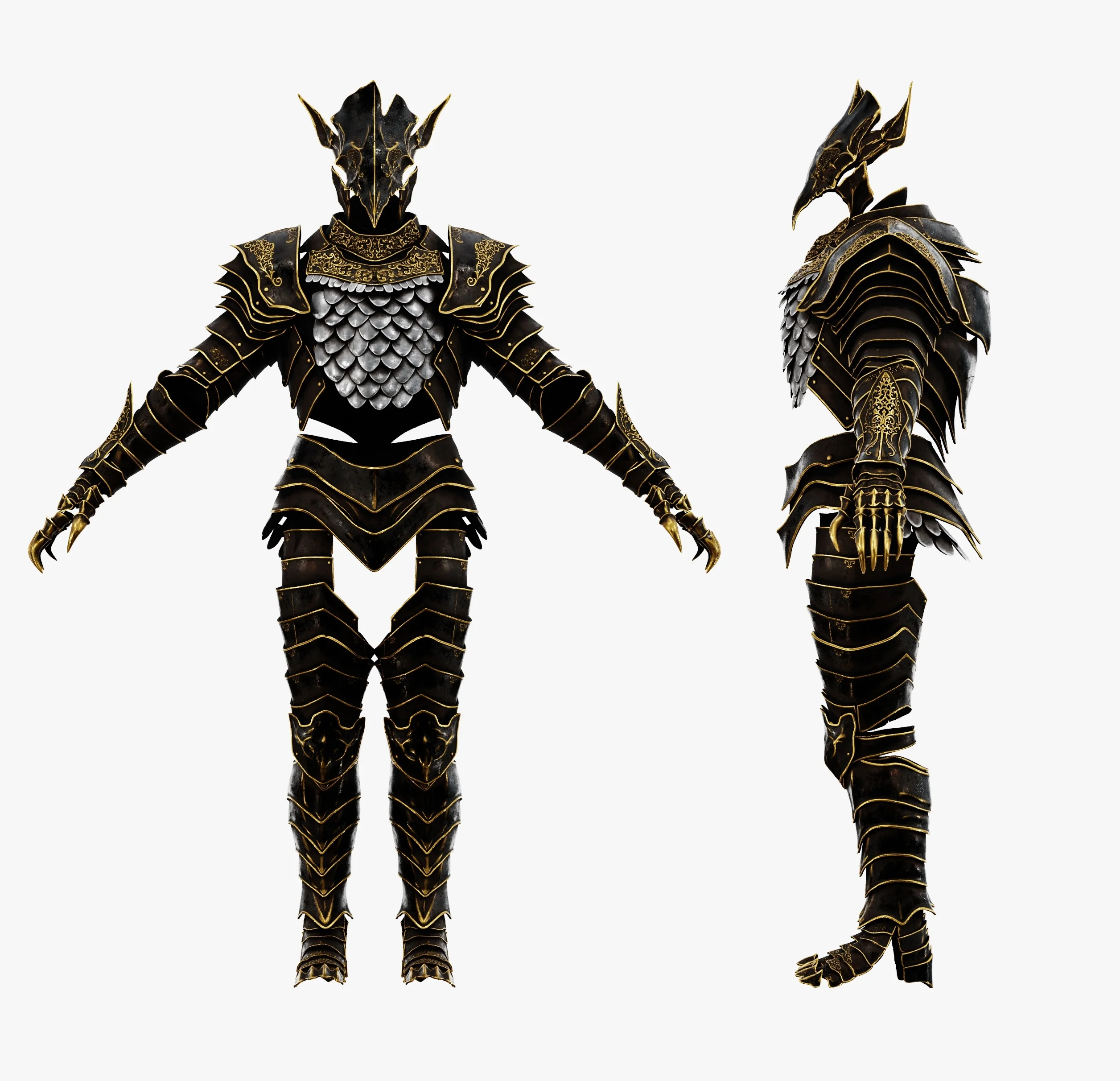 MALIKETH FULL PLATE ARMOR LIFE SIZE COSPLAY – THE BLACK BLADE ELDEN RING FAN ART STL 3d model