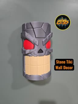 Stone Tiki Wall Decor 3d model