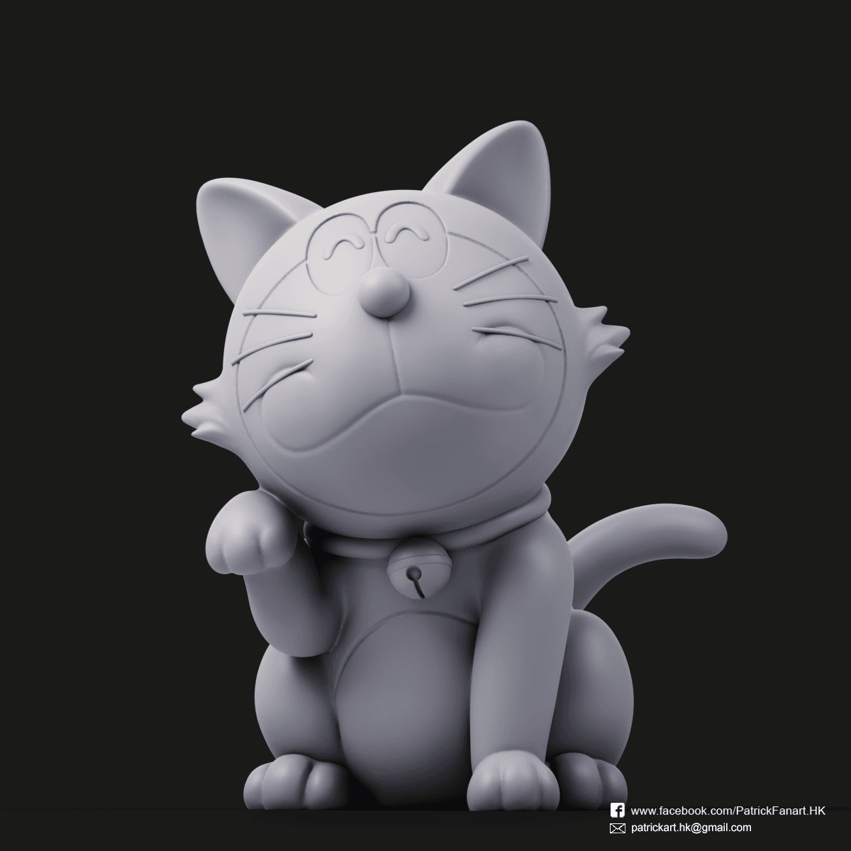 Doraemon Lucky Cat 3d model