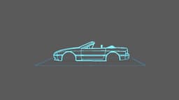 Mazda - RX7 Wall Art 3d model