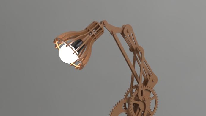 Stand Lamp Office 3d model