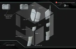 Murderbot armor 3d model