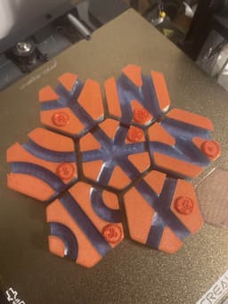 Dragon Ball Hextraction Tiles 3d model