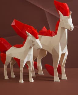 Ponyta Low Poly Pokemon 3d model