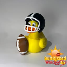 Build-a-Duck Football Add-On Bundle STL | Football Football Helmet | Football Rubber Duck | NO AMS 3d model