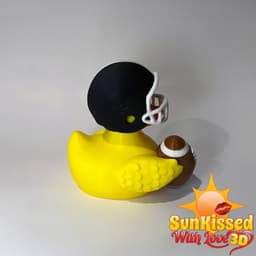 Build-a-Duck Football Add-On Bundle STL | Football Football Helmet | Football Rubber Duck | NO AMS 3d model