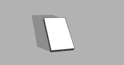 Square led frame 3d model