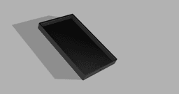 Square led frame 3d model