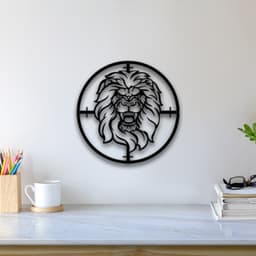 Lion Wall Art 3d model