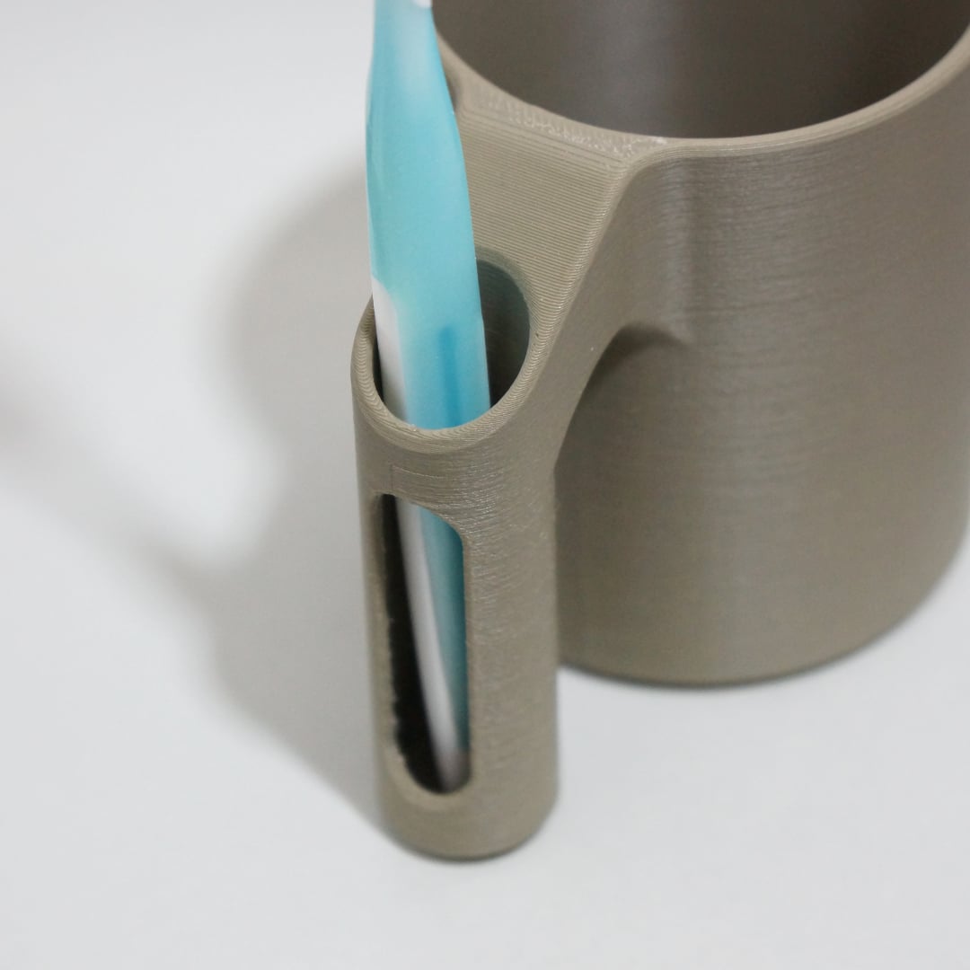 Rinse Cup with Holder 3d model