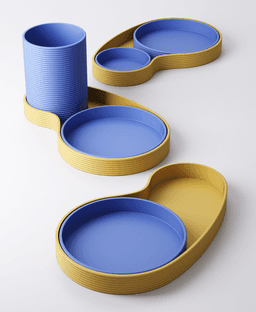 Modular Organic Tray 3d model