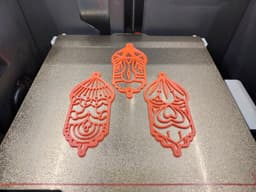 Merry Christmas Signs + Bonus Ornament Trio – Glow-in-the-Dark Set 3d model