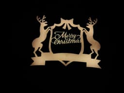 Merry Christmas Signs + Bonus Ornament Trio – Glow-in-the-Dark Set 3d model