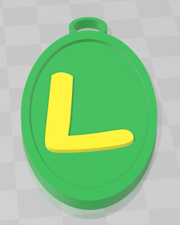 L KEYCHAIN.stl 3d model
