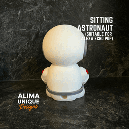 Sitting Astronaut suitable for Alexa Echo Pop 3d model