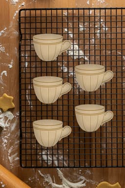 Coffee Cup Cookie Cutter, Biscuit Cutter 3d model