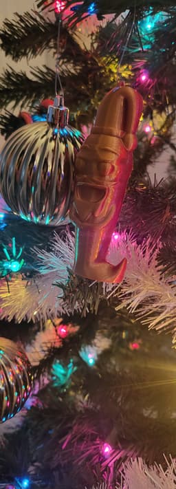 Hal The Christmas Jalapeno Ornament - Print In Place 3d model