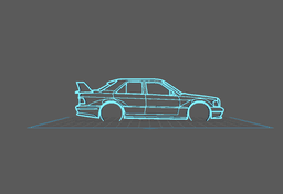Mercedes - 190 Evo Wall Art 3d model