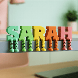 Articulated Letter Set | Full Alphabet, A–Z with Moving Legs | for Home, Office, Educational 3d model