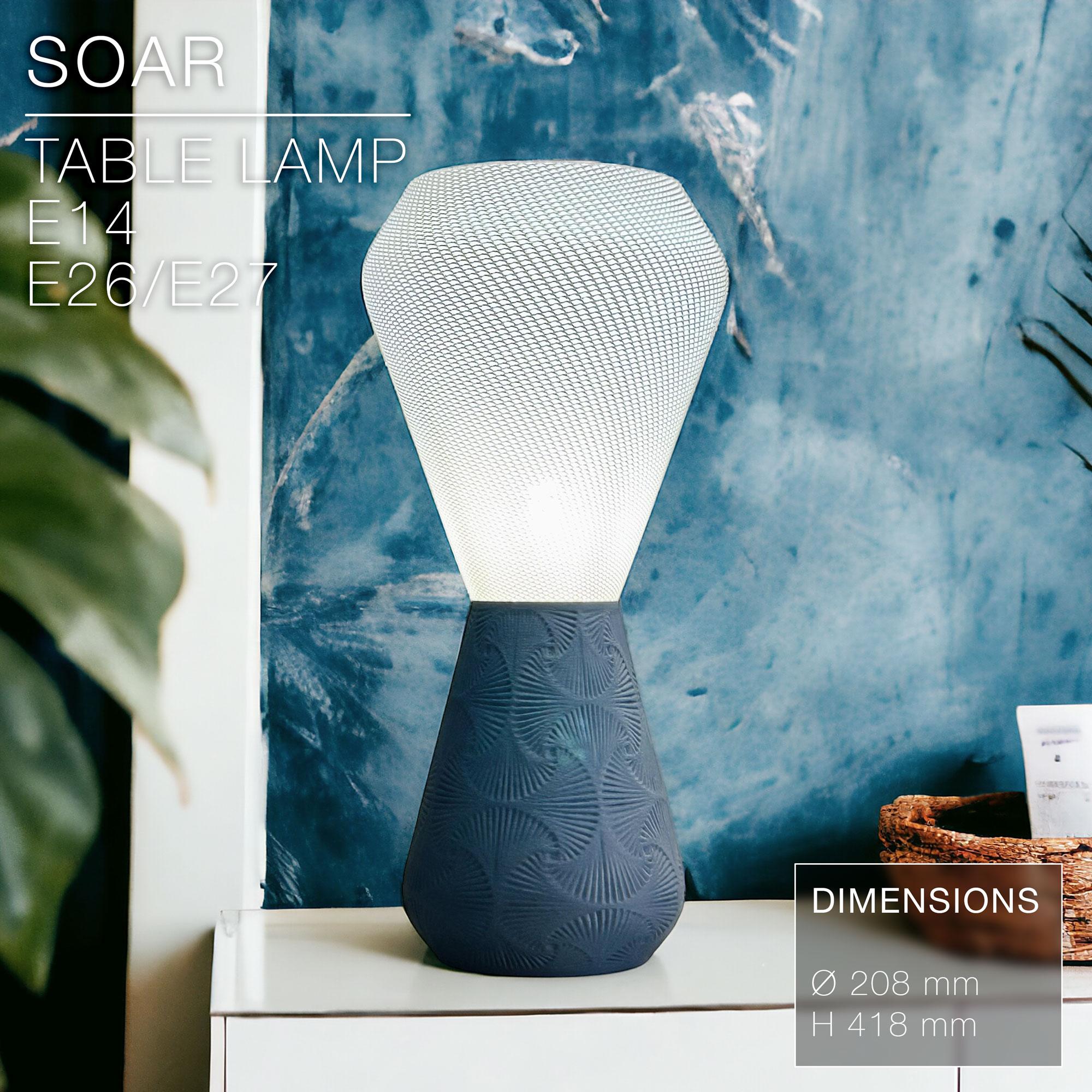SOAR  |  Table lamp E14 & E27 & E26 fast print 3d model