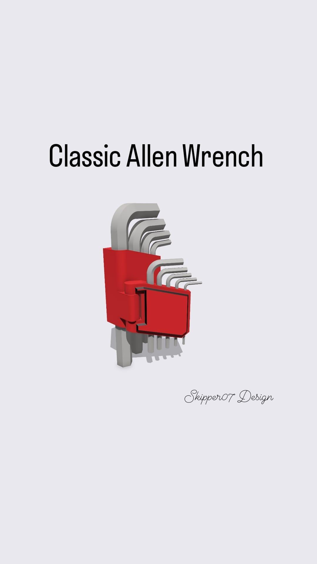 Classic Allen Wrench 3d model