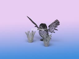 #018 Pidgeot Pokemon Wiremon Figure 3d model