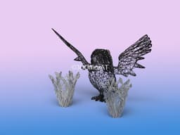 #018 Pidgeot Pokemon Wiremon Figure 3d model