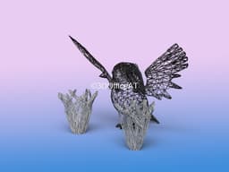 #018 Pidgeot Pokemon Wiremon Figure 3d model
