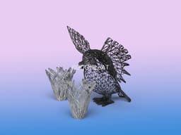 #018 Pidgeot Pokemon Wiremon Figure 3d model