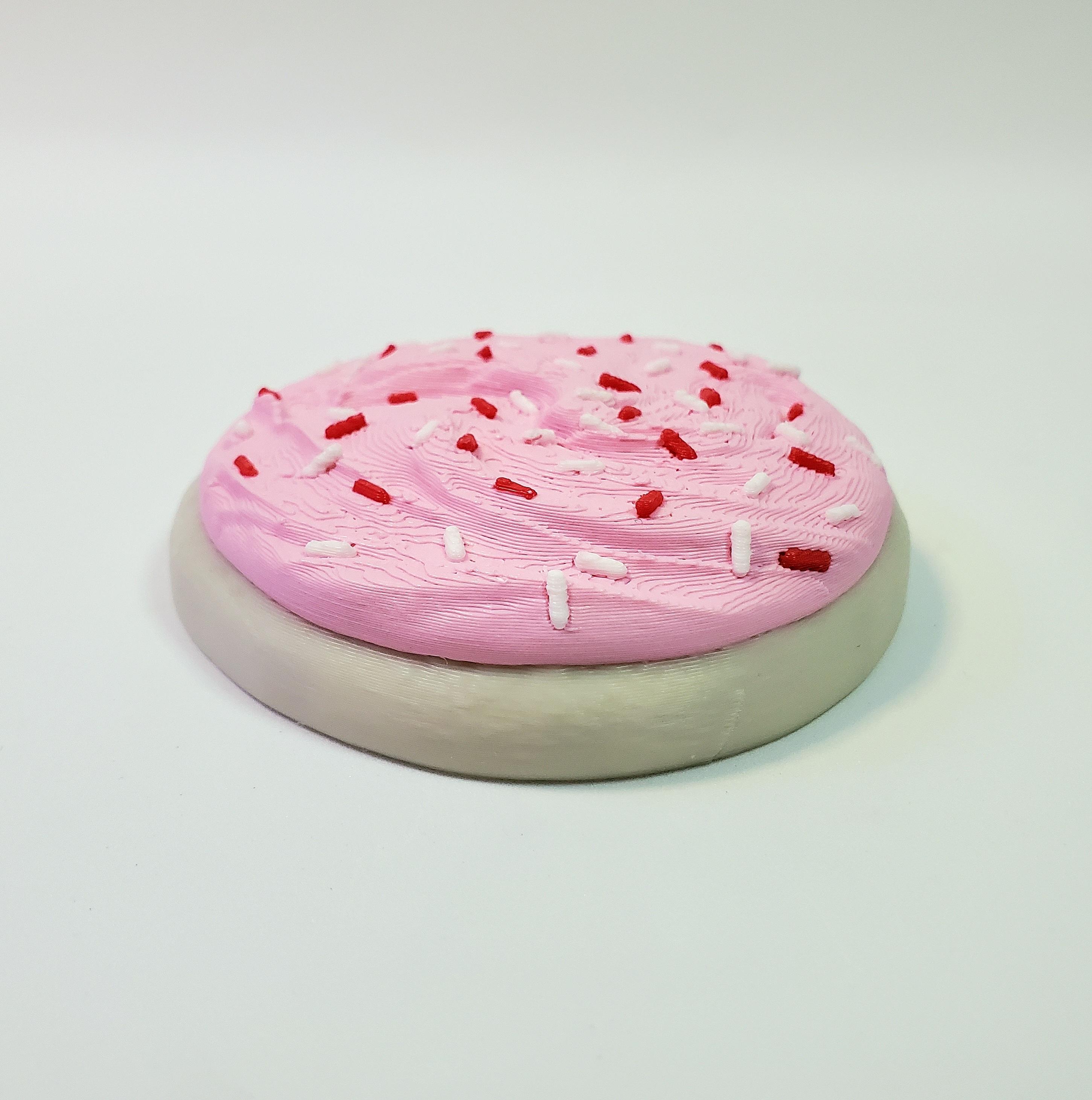 Sugar Cookie with Buttermilk Frosting & Sprinkles :: Delicious Desserts! 3d model