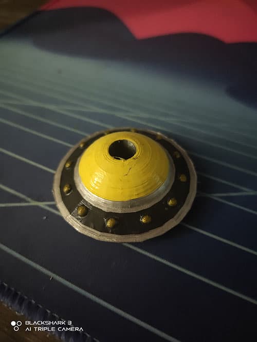 UFO Straw topper 3d model