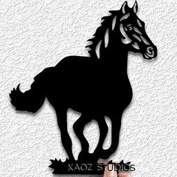 galloping horse wall art horse wall decor country decoration 3d model
