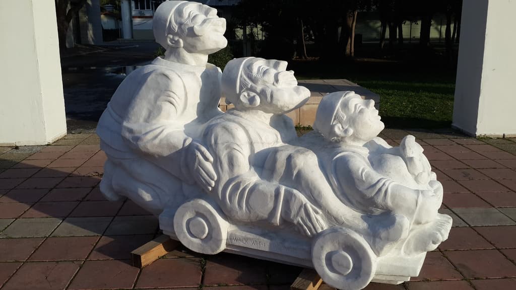 A sculpture in front of the Izmir Archeological Museum 3d model