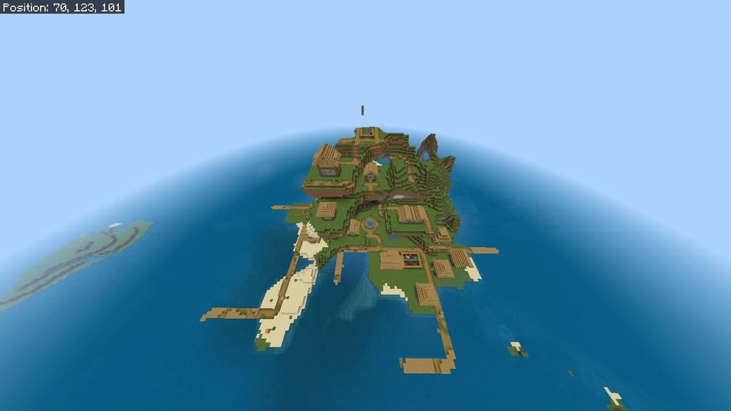 Minecraft Cliff Island V 3d model