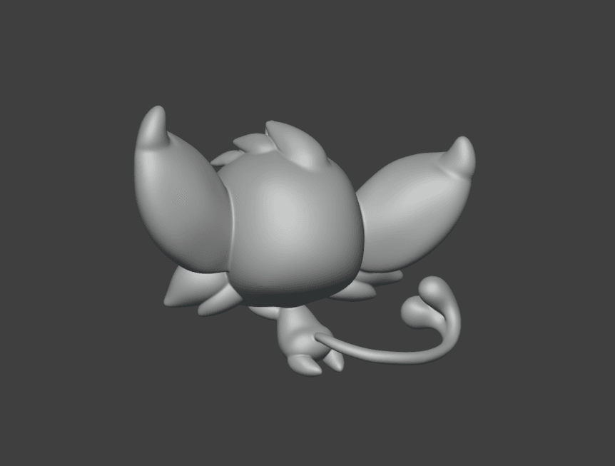 Espeon chibi for keychain 3d model