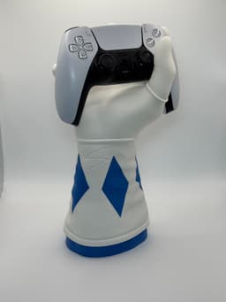 Red Black Blue Ranger Gaming Stand - Hands of Power - Mas Fuego 3D Productions 3d model
