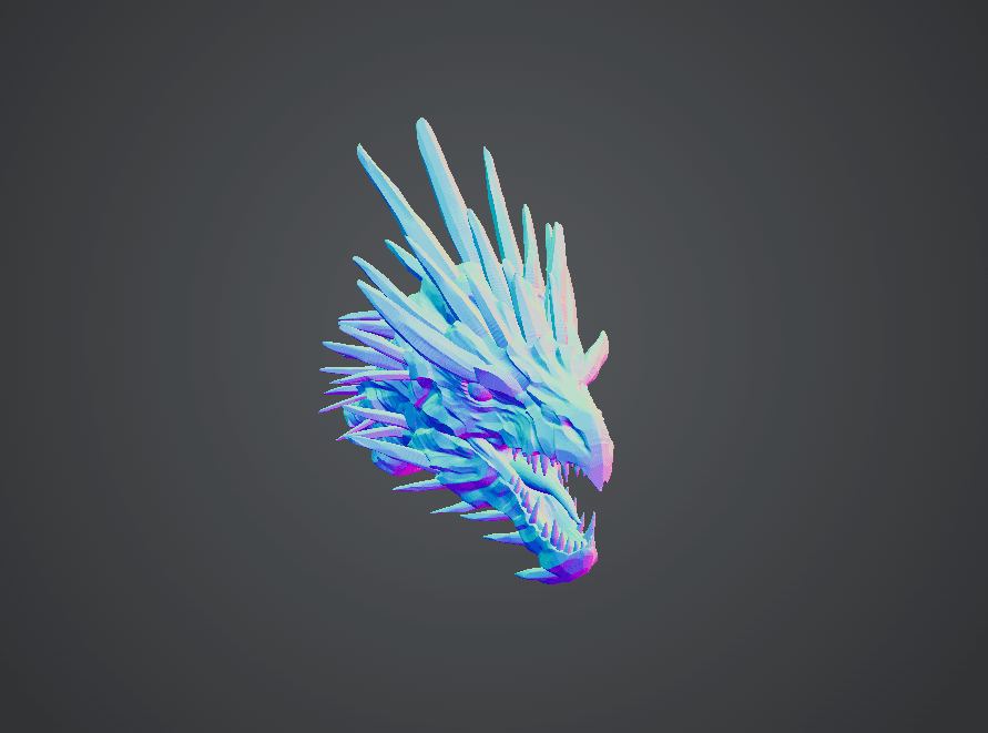 CRYSTAL ISLE BOSS TROPHY HEAD 3d model