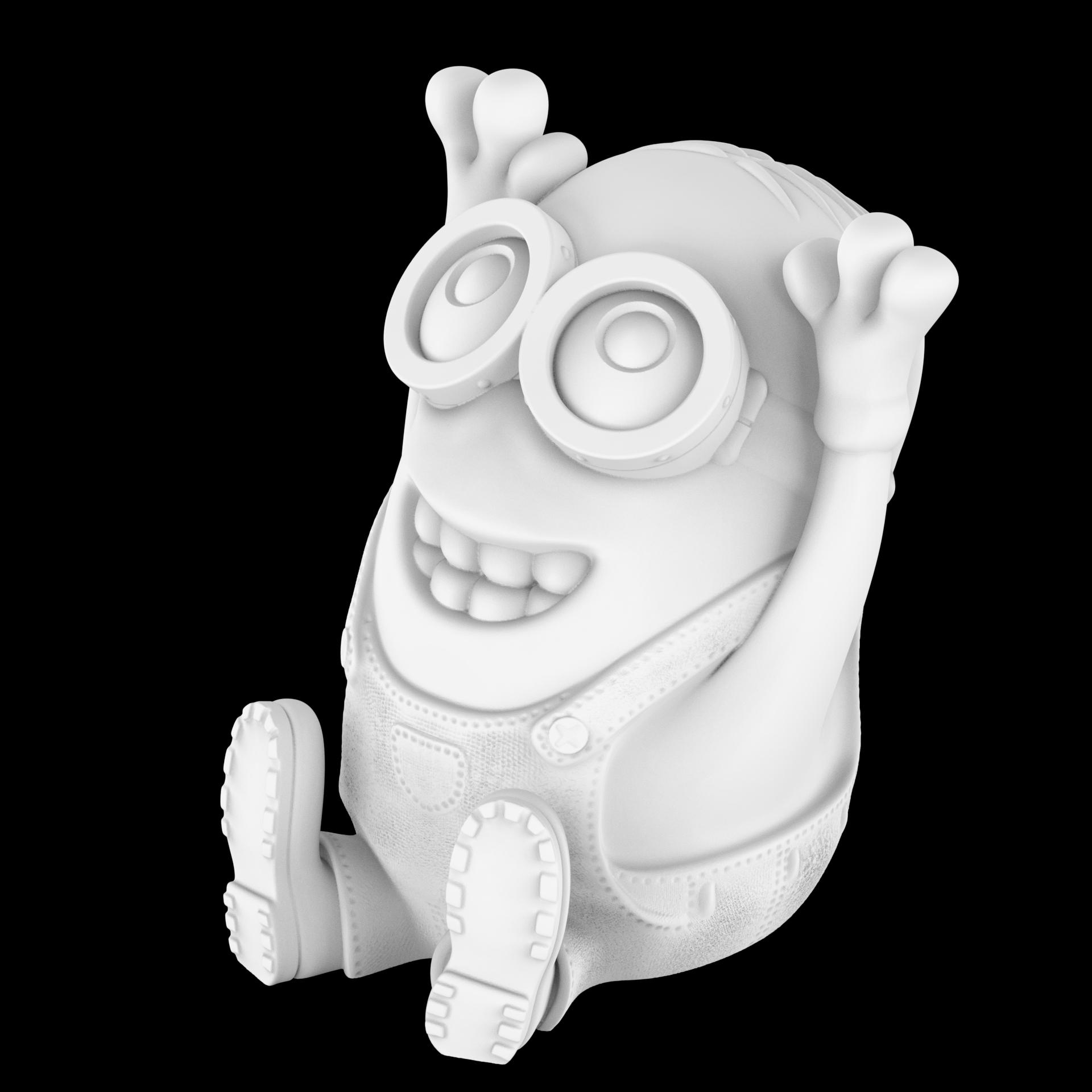 Happy Minion (3D Print) 3d model