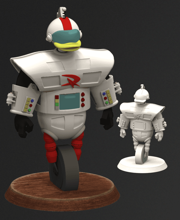 Gizmoduck from Ducktales - Upright 3d model