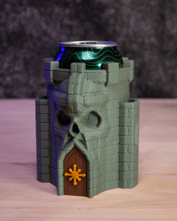 Skull Castle Can Holder | No AMS, No Support, No Glue 3d model