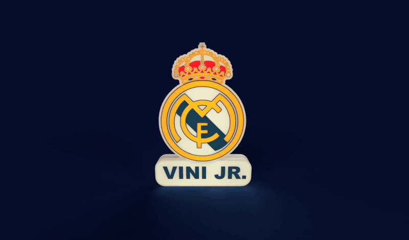 Real Madrid Sign - LED strip compatible 3d model