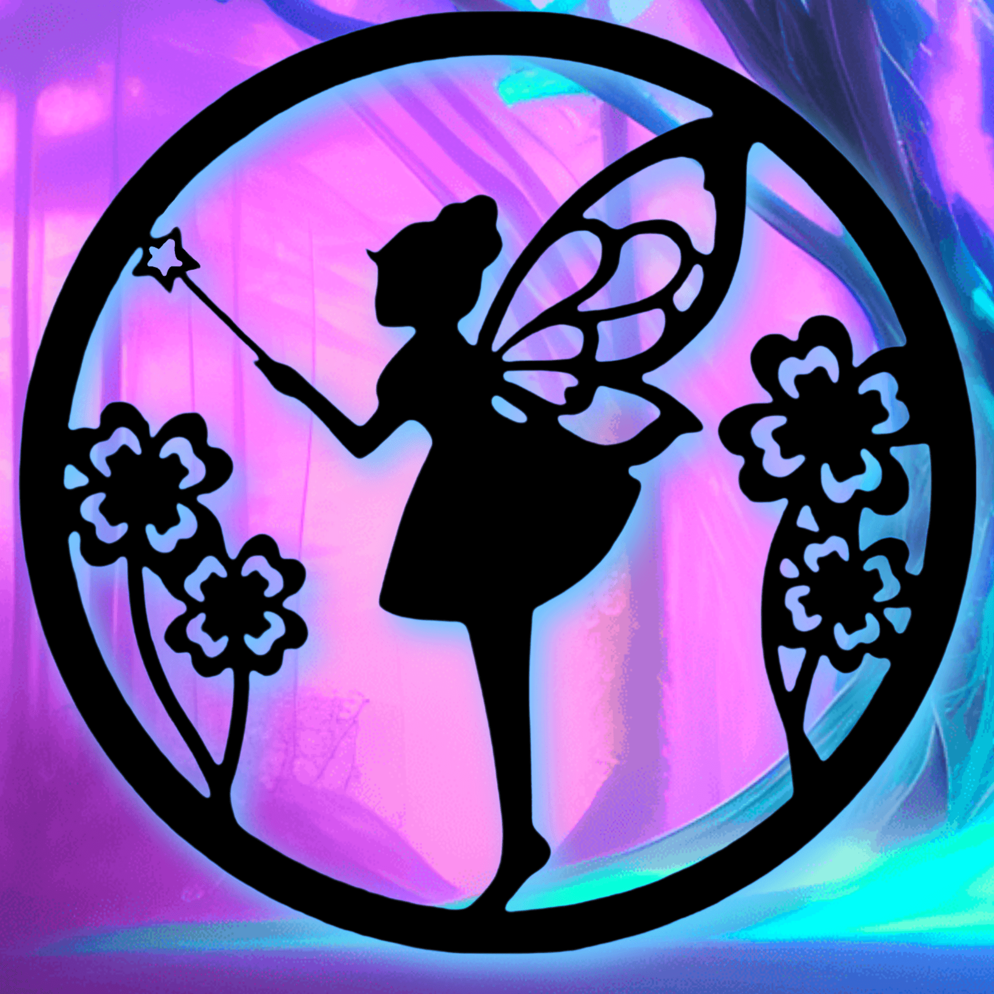 fairie wall art fairy wall decor fantasy decoration 3d model