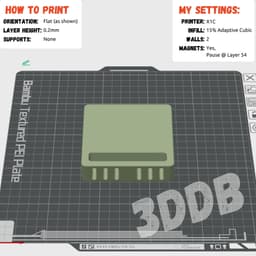 1x1 Phone Square - MagSquares 3d model