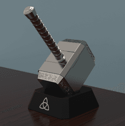 Mjølnir With Stand 3d model