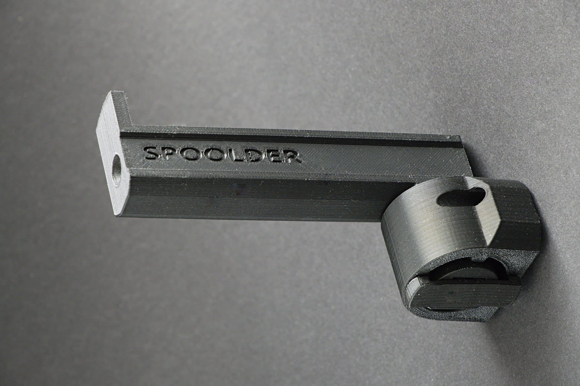 Foldable filament spool holder for Bambu Lab P1P with spring hinge . #ThangsBambuContest 3d model