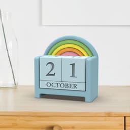 Rainbow Perpetual Desk Calendar, Small Block Calendar, Cute Pattern, for Office and Home 3d model