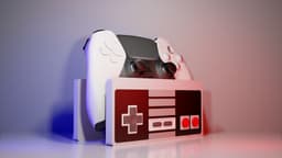 NES controller - Holder 3d model